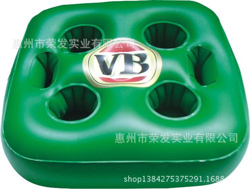 充氣冰桶、杯座 專業(yè)生產(chǎn)充氣玩具 PVC吹氣玩具 充氣杯墊 充氣杯座