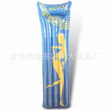 充氣吉他 廠家直銷PVC充氣水上休閑用品橙色浮排可定制