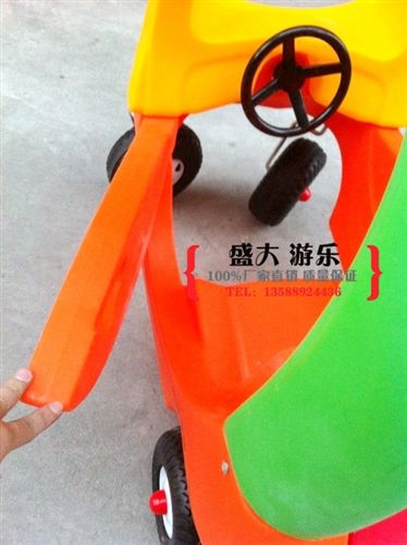 滑梯秋千樂園系列 金龜車帶后備箱 兒童玩具車幼兒腳力車四輪學步車小房車扭扭車原始圖片3