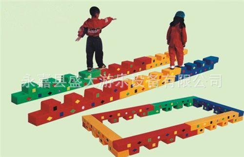 感統訓練器材 沙水玩具 幼兒園沙水盤 正方形沙水盤 平衡走墩 平衡獨木橋原始圖片3