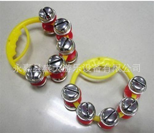 奧爾夫樂(lè)器 奧爾夫音樂(lè)早教幼兒園樂(lè)器玩教具 兒童10鈴雙排新型手串鈴鐺原始圖片2