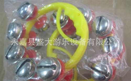 奧爾夫樂(lè)器 奧爾夫音樂(lè)早教幼兒園樂(lè)器玩教具 兒童10鈴雙排新型手串鈴鐺原始圖片3