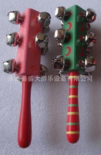 奧爾夫樂器 兒童樂器教具*幼兒園打擊樂器*奧爾夫音樂玩具*彩繪方12鈴棒鈴原始圖片3