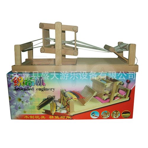 過家家玩具/小玩具 角色游戲玩具 兒童益智玩具 過家家仿真木制大織布機 懷舊玩具原始圖片2