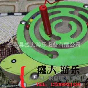 過家家玩具/小玩具 木制卡通動物小迷宮 吸筆游戲 磁性運筆迷宮玩具攜帶版原始圖片2