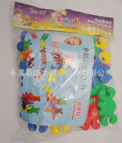 桌面玩具/積木 小精靈 桌面拼插 塑料積木 兒童 幼兒園早教益智玩具 笑臉積木原始圖片2