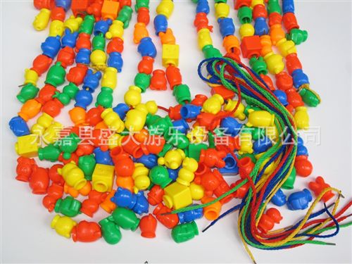桌面玩具/積木 動物串珠 桌面拼插 塑料積木 兒童 幼兒園早教益智玩具原始圖片2