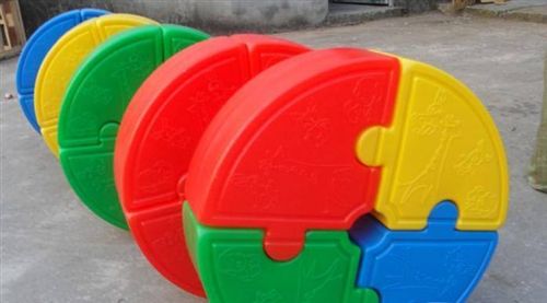 軟體運(yùn)動(dòng)組合 平衡步道/幼兒園早教具/感統(tǒng)訓(xùn)練器材兒童彩色獨(dú)木橋五環(huán)連鏈接王原始圖片3