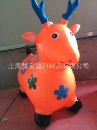 跳跳馬 廠家大量出售跳跳馬兒童玩具加厚防爆充氣環(huán)保跳跳鹿益智玩具批發(fā)原始圖片2