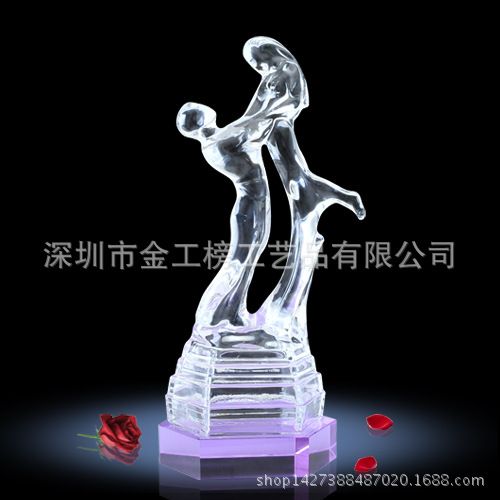 水晶獎杯系列 水晶獎杯定制 現貨定做 跳舞比賽舞蹈獎杯 獎牌新款刻字