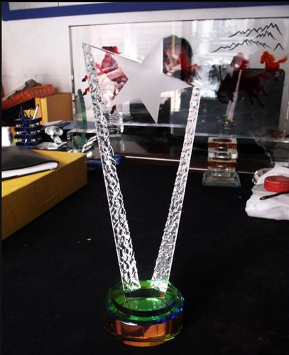 金屬奧斯卡獎杯系列 【現貨供應】工藝品擺件/小金人奧斯卡獎杯/水晶獎杯/來圖定制