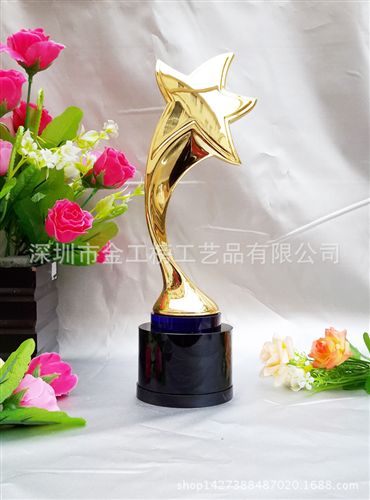 金屬奧斯卡獎杯系列 【廠家直銷】金屬獎杯/小飛人奧斯卡獎杯/工藝品擺件/可來圖定制