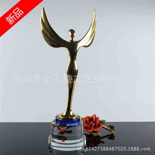 金屬奧斯卡獎杯系列 【熱銷批發】金屬工藝品/小飛人奧斯卡獎杯/金屬獎杯/來圖定制原始圖片2