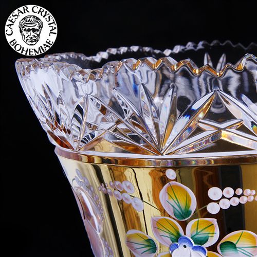進口水晶花瓶系列 【捷克進口】愷撒花瓶水晶獎杯/插花器/現貨批發/廠家直銷訂制原始圖片2