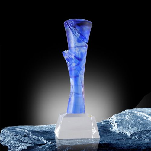 琉璃獎杯系列 【定制】水晶工藝品/新款琉璃獎杯/比賽頒獎慶典禮品/免費刻字