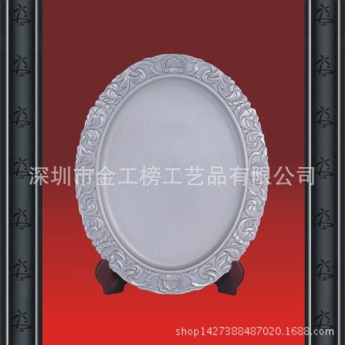 錫盤系列 定做獎盤圓盤 錫盤 純錫gd錫牌訂做工藝盤 工藝擺件原始圖片2