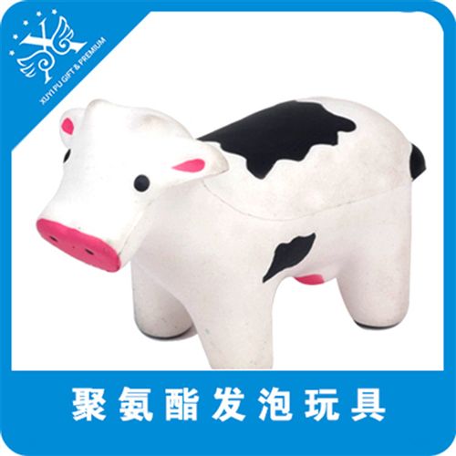 PU 動物 廠家供應(yīng) PU發(fā)泡奶牛 PU奶牛壓力玩具 PU造型定制 pu發(fā)泡玩具原始圖片2