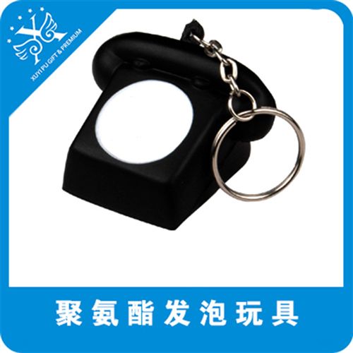 PU鑰匙扣 廠家供應(yīng) PU發(fā)泡蘋果鑰匙扣 PU鑰匙扣