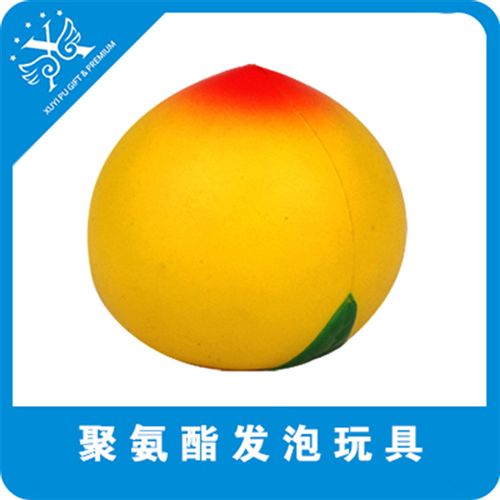 PU食品、水果 廠家供應(yīng) PU發(fā)泡桃子 PU仿真食品 PU玩具