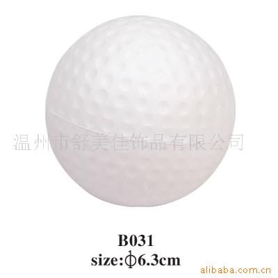 高爾夫配件、練習(xí)器具 6.3MM pu高爾夫球(圖)