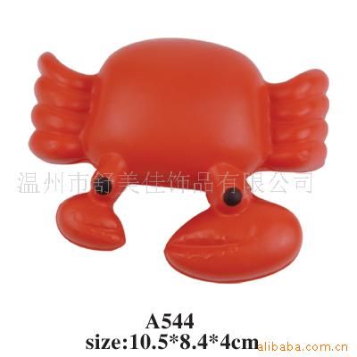 鑰匙配飾 供應環保PU材料龍蝦(圖)/PU動物造型可印刷LOGO