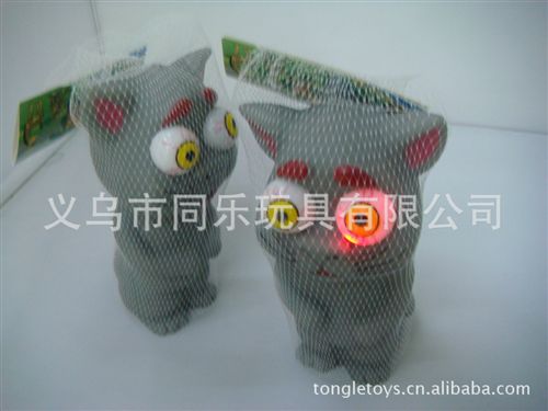 整人玩具 搪膠凸眼閃光系列玩具小豬湯姆貓青蛙憤怒小鳥(niǎo)等款式原始圖片2