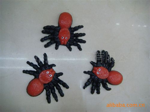 整人玩具 供應(yīng)實心發(fā)泄蜘蛛 迷你小蜘蛛 發(fā)泄動物 TPR玩具 粘粘玩具 發(fā)泄原始圖片3
