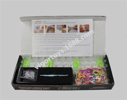 皮筋手鏈 600皮筋 黑盒初學者套裝 彩虹皮筋Loom Bands工廠 外貿專供原始圖片2