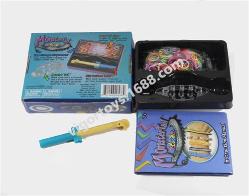 皮筋手鏈 Monstertail怪獸尾巴套裝 彩虹皮筋Loom Bands工廠 外貿(mào)專供原始圖片2