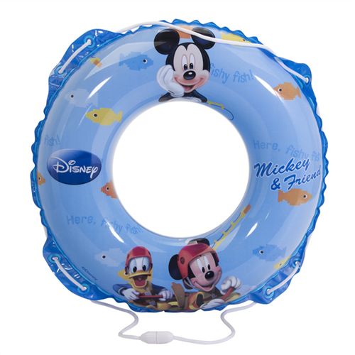 游泳用品 正品迪士尼Disney兒童游泳圈救生圈50CM DEB02010-F黑紅跑車(chē)加厚