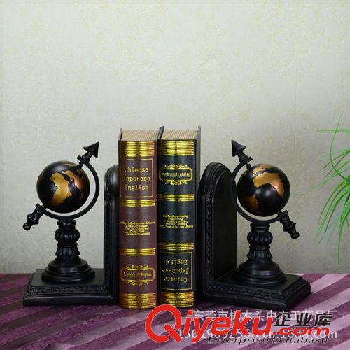 按風(fēng)格 歐式樹脂工藝品高檔地球儀書檔 辦公室書房擺設(shè) 商務(wù)喬遷送禮精品原始圖片2