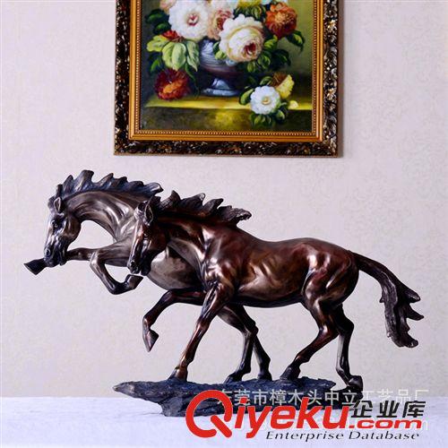 按工藝（材質(zhì)） 純銅印第安弓箭手 歐式藝術(shù)擺件 人物雕塑 樣板房客廳玄關(guān)擺件原始圖片2