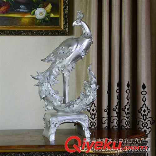 按類別 歐式新古典鳳凰擺飾 樹脂工藝 客廳玄關(guān)擺設(shè) 送禮招財(cái)吉祥擺件
