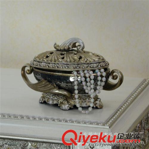 按產(chǎn)品編號查找 歐式新古典高珠寶盒 高檔樹脂馬賽克糖果盒收納罐 酒店軟裝配飾原始圖片2