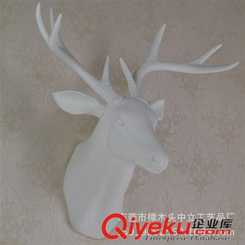 AMT3001-3100 tj白色鹿頭壁掛 酒吧KTV裝飾掛件 現代簡約塑膠軟裝飾品 動物頭
