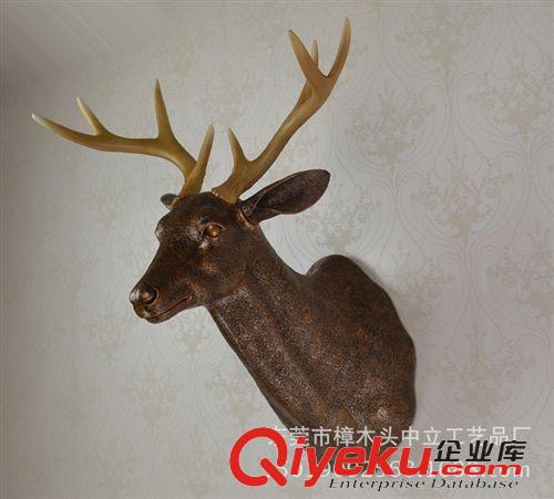 AMT3001-3100 tj仿真鹿頭壁掛 酒吧客房裝飾掛件 現代簡約軟裝飾品 鎮宅掛飾