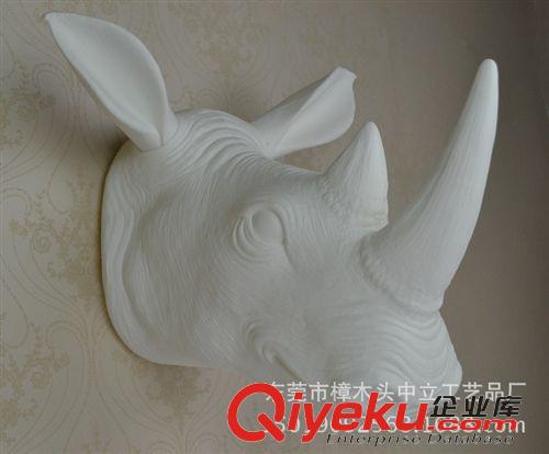 AMT3001-3100 tj犀牛頭壁掛 酒吧KTV裝飾掛件 歐式軟裝配飾  鎮(zhèn)宅吉祥掛飾