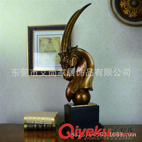 按產(chǎn)品上市時間查找 歐式美式羚羊頭擺飾 樹脂工藝品 家居酒店軟裝配飾 客廳玄關(guān)擺件