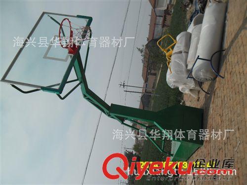 籃球架系列 平箱防液壓配鋼化籃板籃球架、學(xué)校、部隊、單位專平箱寬臂籃球架原始圖片3