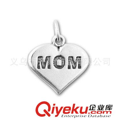 現(xiàn)貨合金配件 合金心形字母mom 媽媽系列小配件混款混批 義烏小商品出口