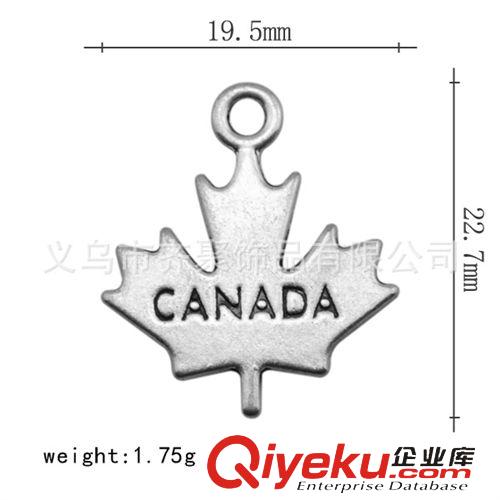現貨合金配件 加拿大楓葉合金小配件批發 混款直銷 可定制logo 義烏小商品原始圖片3