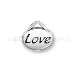 現貨合金配件 歐美流行 愛情字母love小掛件 環保出口小商品批發 可定制