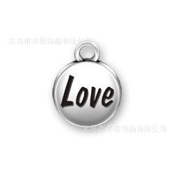 現(xiàn)貨合金配件 歐美流行 愛(ài)情字母love小掛件 環(huán)保出口小商品批發(fā) 可定制