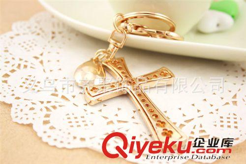 鑰匙扣系列 流行宗教十字架與寶石鑰匙扣 水晶宗教系列首飾直銷混批
