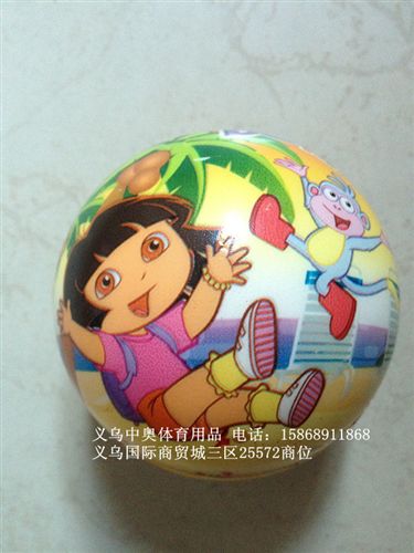 球類玩具 卡通圖案兒童海綿球/彈力球/嬰兒手抓玩具球直徑7.2CM/12個裝原始圖片3