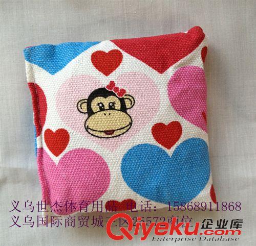 其他運動休閑用品 廠家直銷/彩帆布方小沙包/內襯塑料袋不漏沙/經久耐摔250克原始圖片3