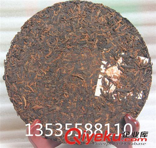 宮廷普洱茶專柜 廠家直銷 普洱茶批發2010年班章老樹茶廠班章大金芽357克熟茶原始圖片2
