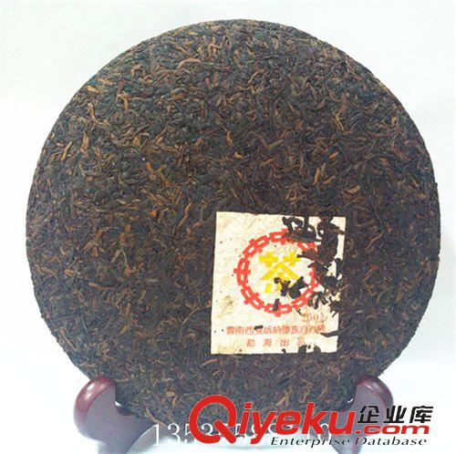 七子餅茶專柜 普洱熟茶 易武野生大葉茶 02年春易武樟香味 低價批發