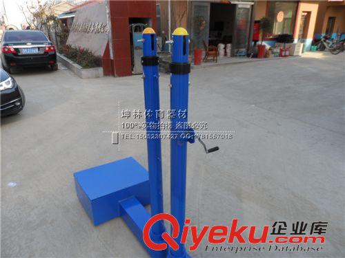 排球架【排球配套用品】 比賽標準移動式排球柱/氣排球柱升降式排球羽毛球兩用球柱帶網原始圖片2