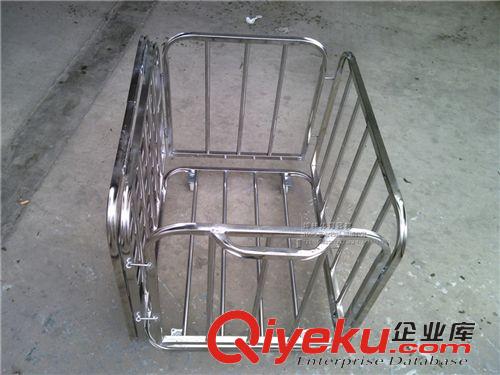 足球門【足球配套用品】 供應 gd不銹鋼籃球推車 裝球車 加大號球類推車 四輪可折疊原始圖片2